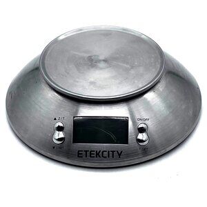 Etekcity EK4150 Digital Food Scale Stainless Steel LCD Display & Temp Sensor